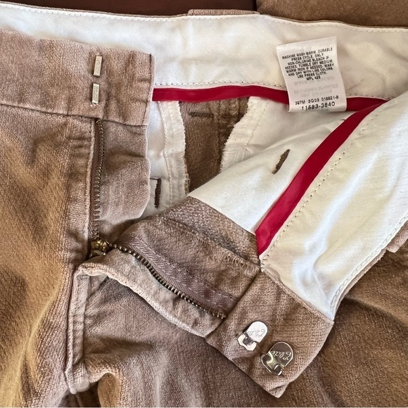 LEVI’S Pants Low Rise Flare Hem Khaki Tan Slacks Size 5 - Picture 7 of 11